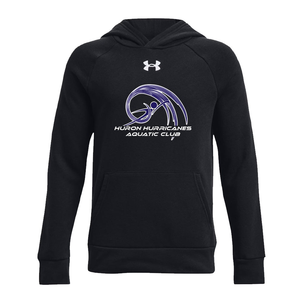 Huron Hurricanes Youth Under Armour Rival Fleece Hooded Sweatshirt