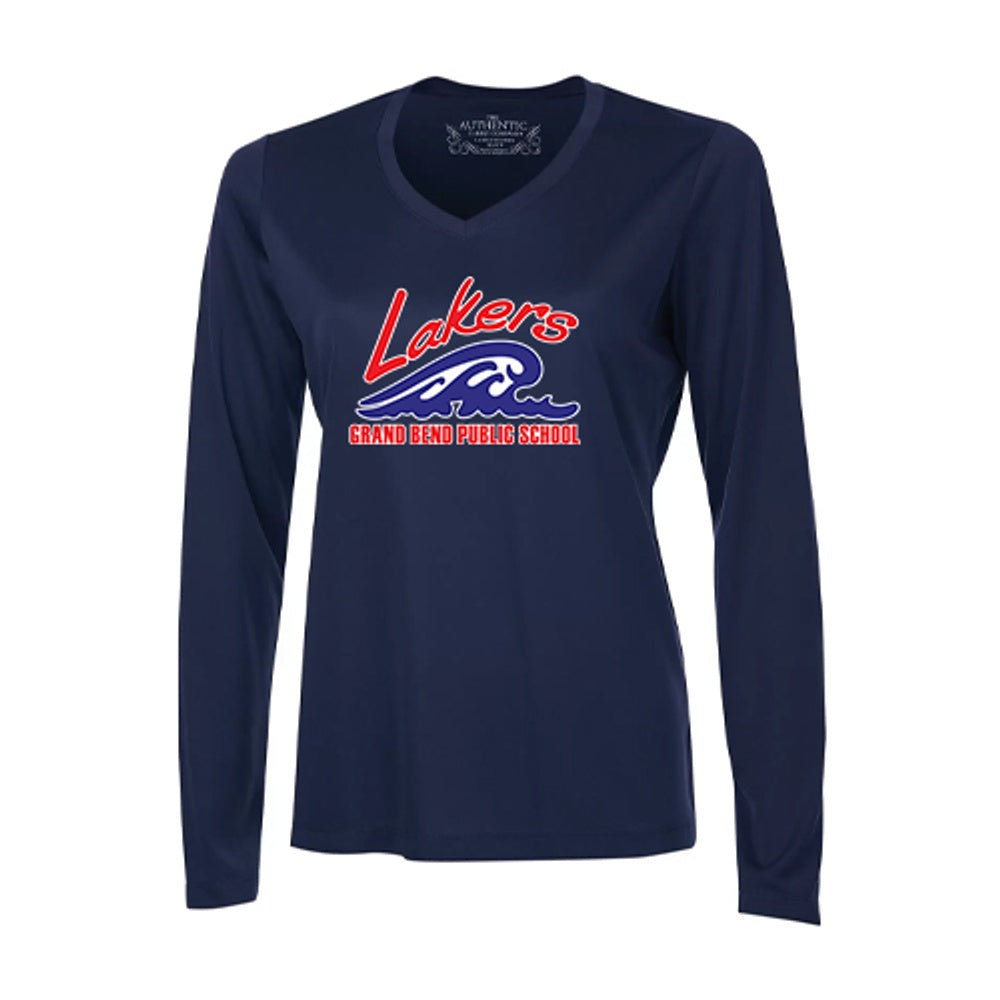 Grand Bend Ladies' Pro Team Long Sleeve V-Neck T-Shirt
