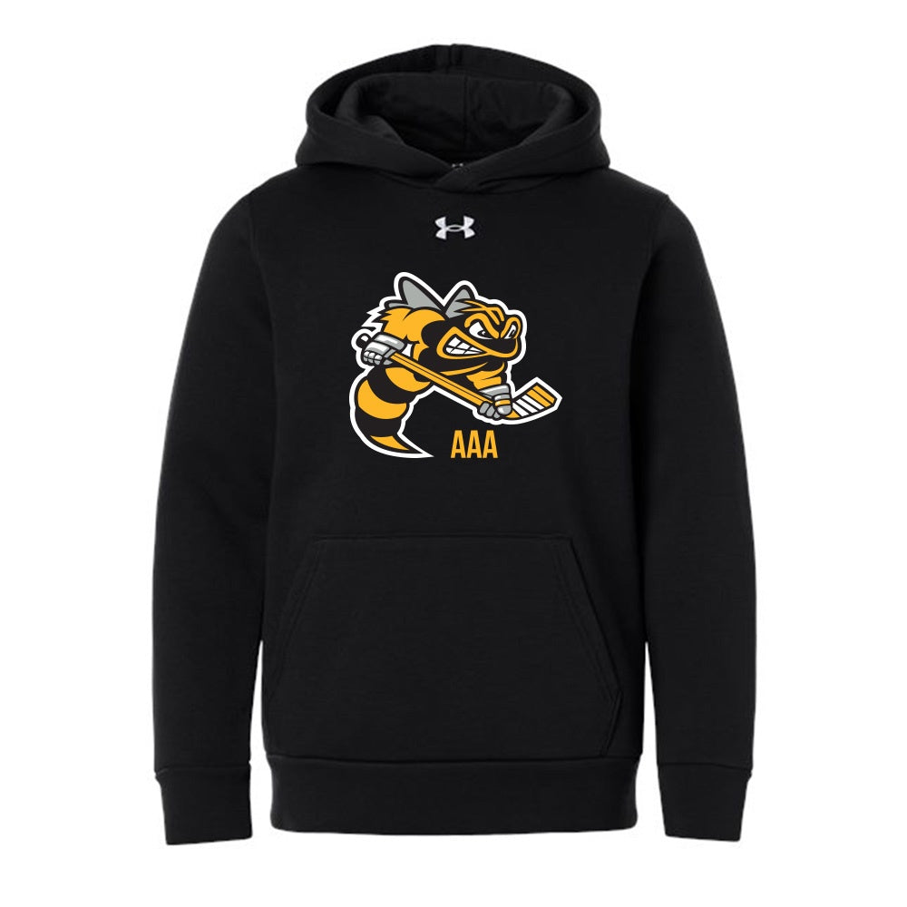 Lambton Jr Sting AAA Youth Under Armour Team Icon Fleece Hooded Sweatshirt