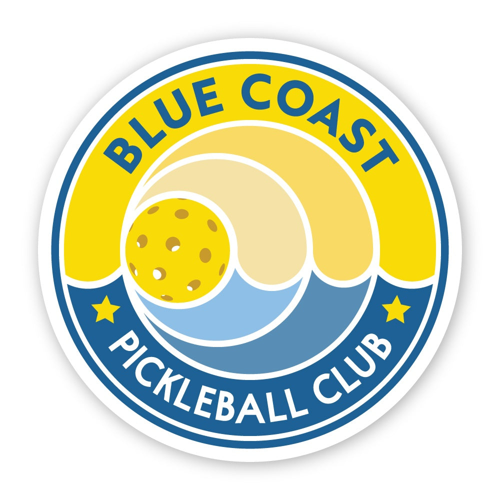Blue Coast Pickleball Vinyl Sticker