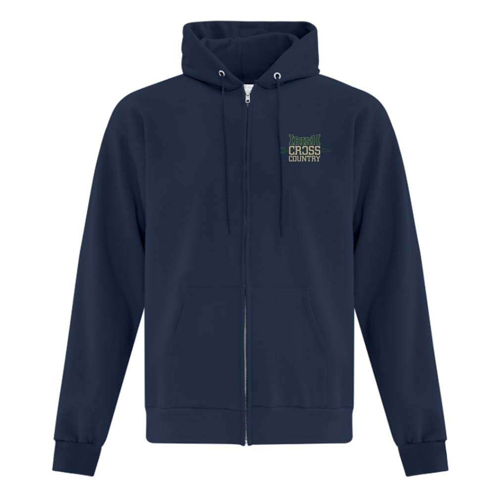 St Pats XC Adult Fleece Full Zip Hooded Sweatshirt