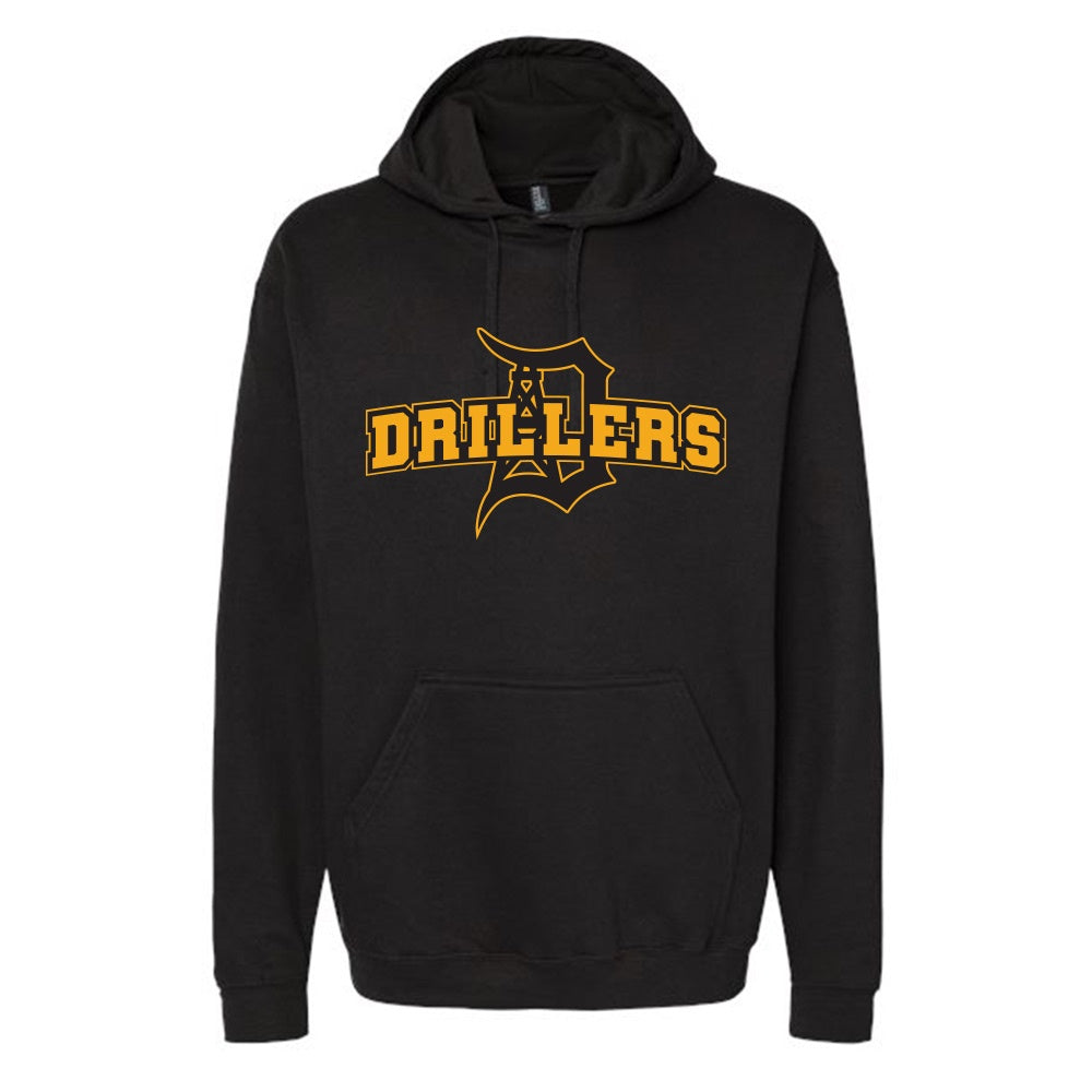 Oil Springs Drillers Adult Twill Pullover Hoodie