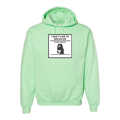 Anti-Social Cotton Hooded Sweatshirt