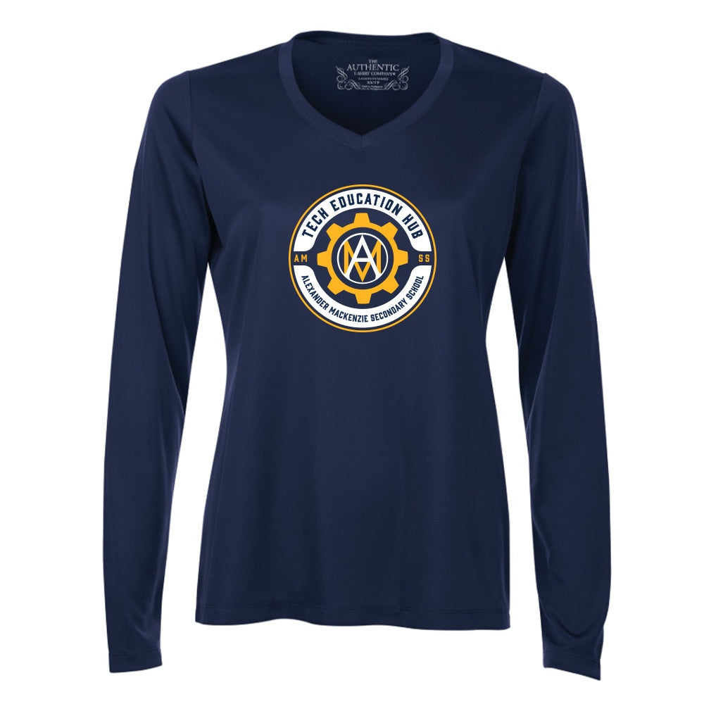 Technological Education Hub Ladies' Pro Team Long Sleeve V-Neck