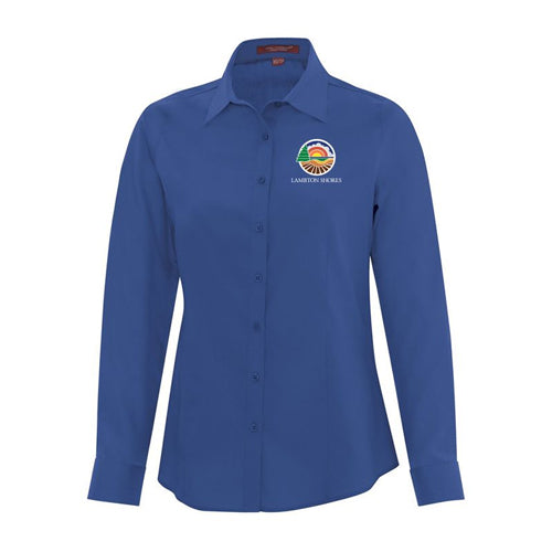 Municipality of Lambton Shores Ladies' Long Sleeve Woven Shirt