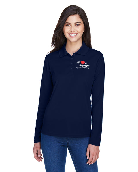 S&R - Ladies' Performance Long-Sleeve Piqué Polo