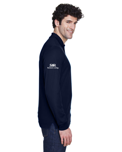 S&R - Men's Performance Long-Sleeve Piqué Polo