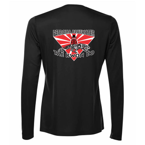 Petrolia Bluewater Tae Kwon Do Pro Team Ladies' Long Sleeve V-Neck T-Shirt