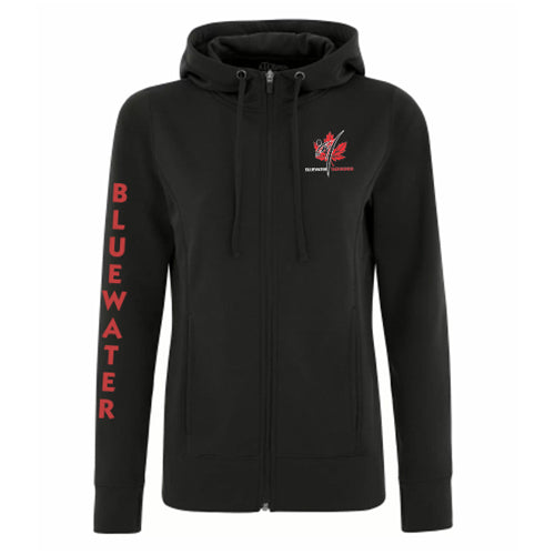 Petrolia Bluewater Tae Kwon Do Game Day Ladies' Fleece Full Zip Hooded Sweatshirt
