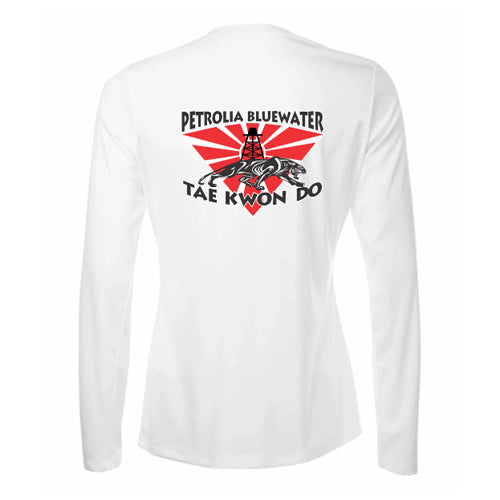 Petrolia Bluewater Tae Kwon Do Pro Team Ladies' Long Sleeve V-Neck T-Shirt