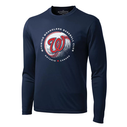 Wyoming Wranglers Youth Performance Long Sleeve Shirt