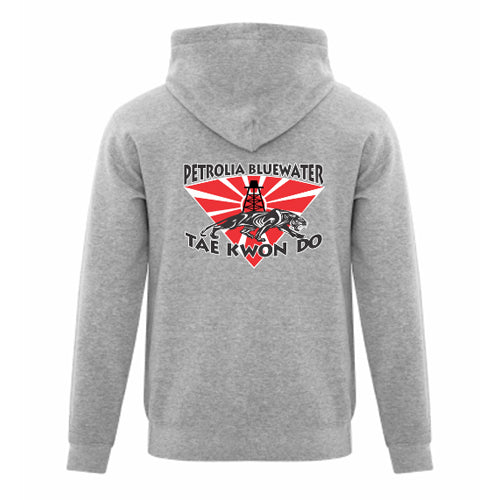 Petrolia Bluewater Tae Kwon Do Adult Fleece Full Zip Hooded Sweatshirt