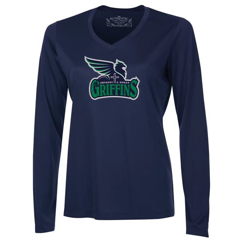 Gregory Hogan Ladies' Pro Team Long Sleeve V-Neck T-Shirt