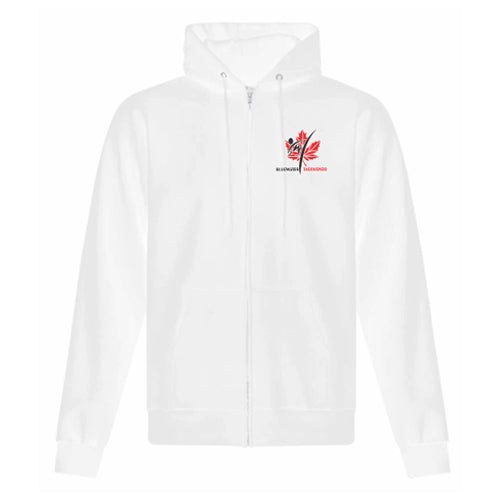 Petrolia Bluewater Tae Kwon Do Adult Fleece Full Zip Hooded Sweatshirt