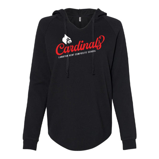 Lambton Kent Composite School Ladies' Lightweight California Wave Wash Hooded Sweatshirt