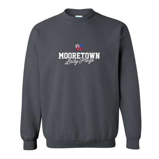 Mooretown Lady Flags Adult Heavy Blend Crewneck Sweatshirt