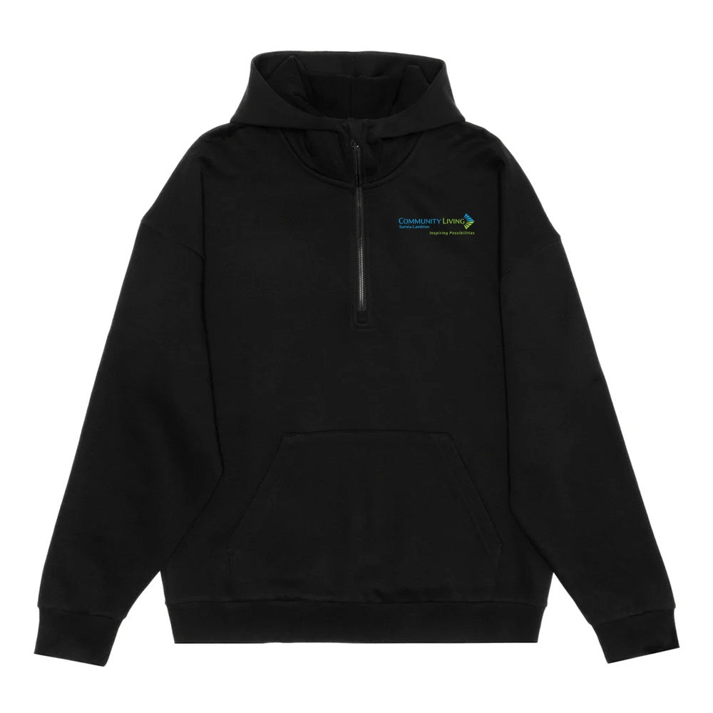 Community Living Sarnia-Lambton Adult Drop Shoulder 1/2 Zip Hoodie