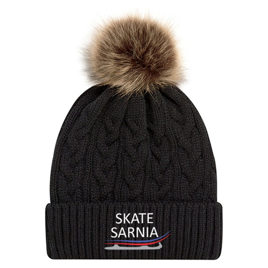 Skate Sarnia Faux Fur Pom Pom Cuff Toque