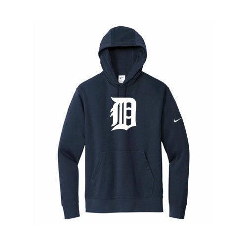 Dresden Minor Baseball Adult Nike Club Fleece Sleeve Swoosh Pullover Hoodie