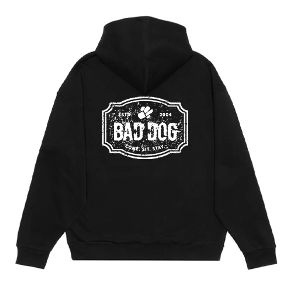 Bad Dog Adult Drop Shoulder 1/2 Zip Hoodie