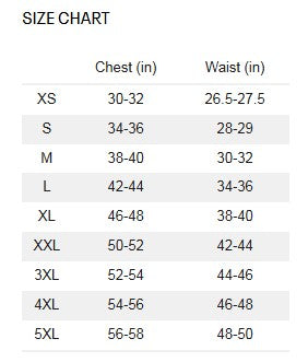Men's Sizing Chart