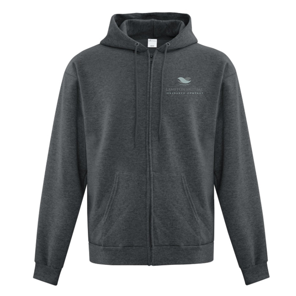 Lambton Mutual Insurance Adult Fleece Full Zip Hooded Sweatshirt