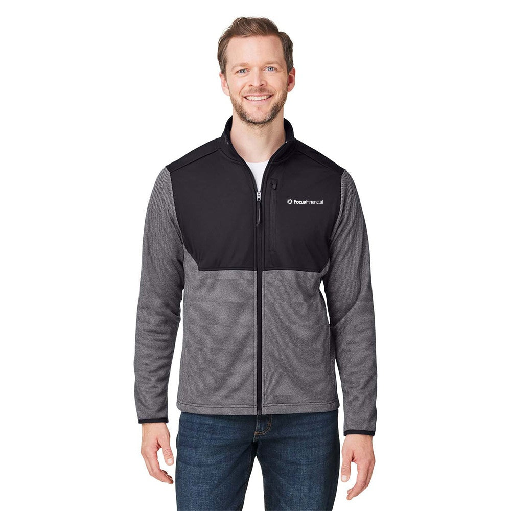 Focus Financial Adult Venture Heathered Stripe Hybrid Jacket
