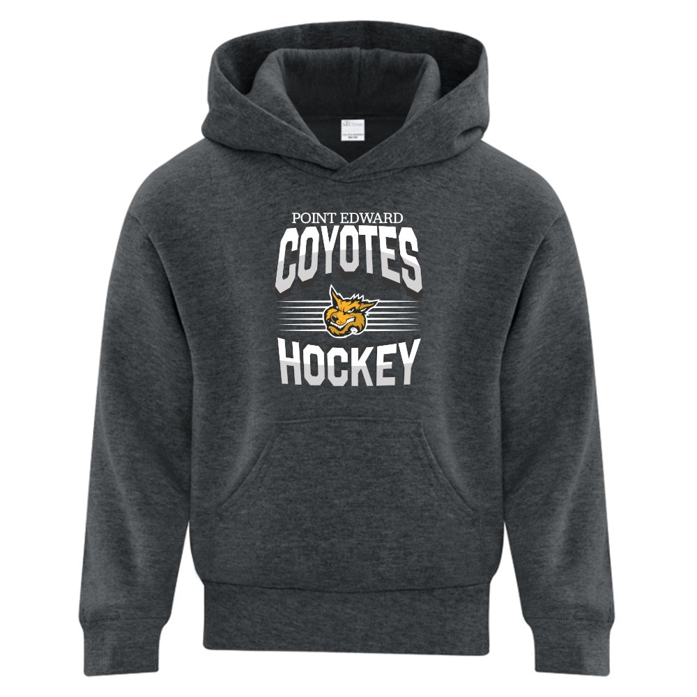 Point Edward Coyotes Youth Fleece Hooded Sweatshirt