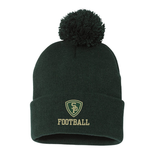 St. Pat's Football Pom-Pom Cuffed Beanie