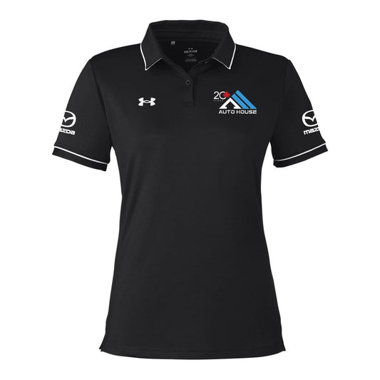 Auto House Mazda Ladies' Under Armour Tipped Teams Performance Polo