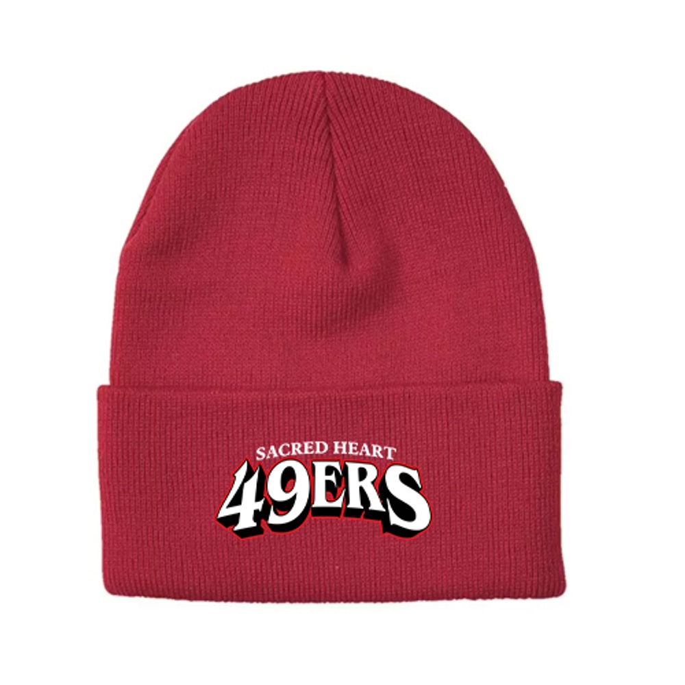 Sacred Heart Knit Cuff Toque