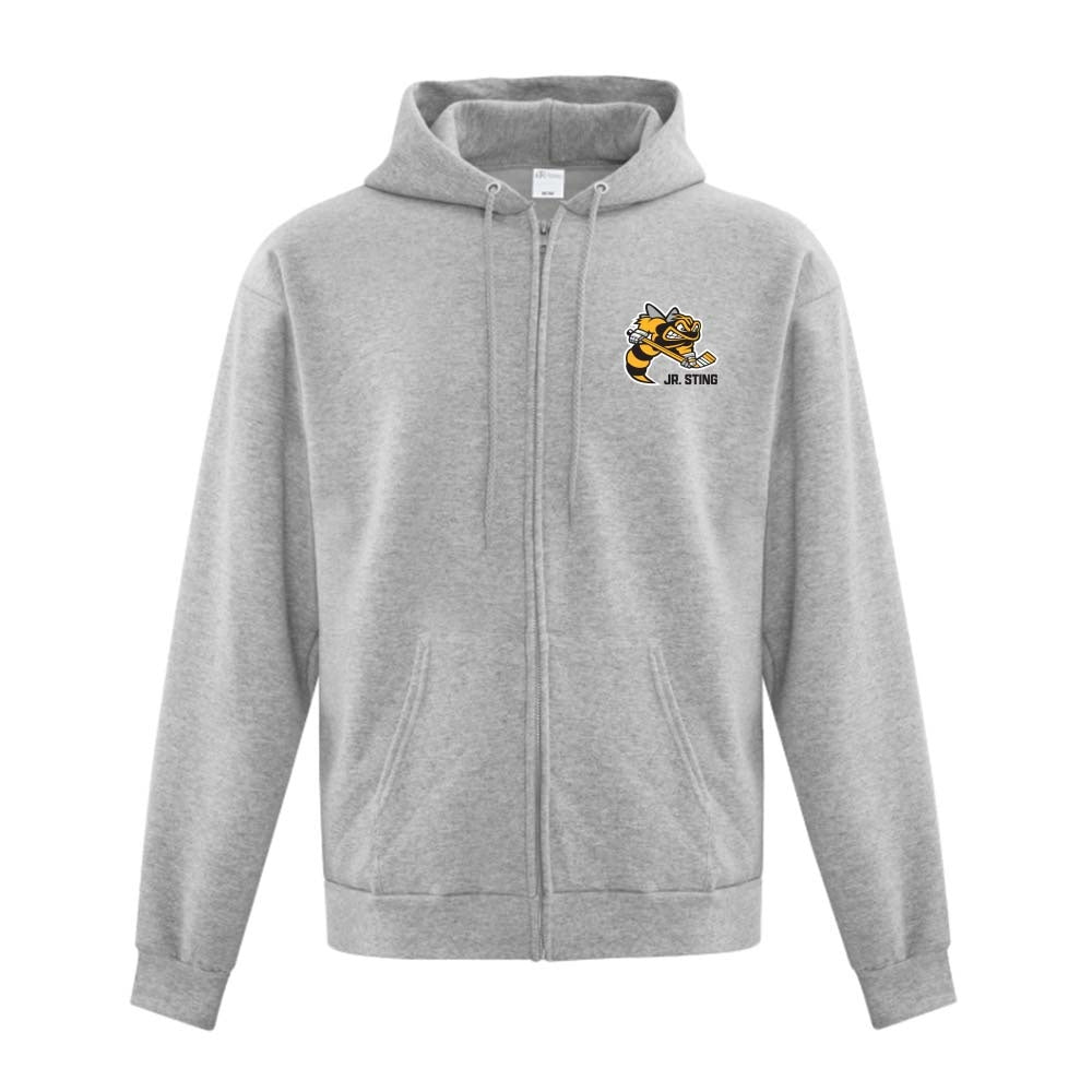 Sarnia Jr Sting Adult Fleece Full Zip Hooded Sweatshirt