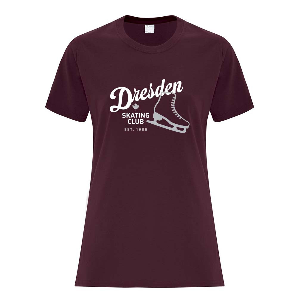 Dresden Skating Club Ladies' Cotton T-Shirt