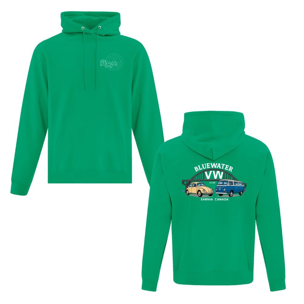 Bluewater Volkswagen Club Adult Fleece Hooded Sweatshirt