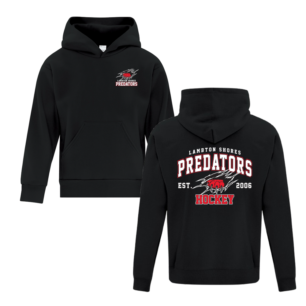 Lambton Shores Predators Youth Fleece Hooded Sweatshirt