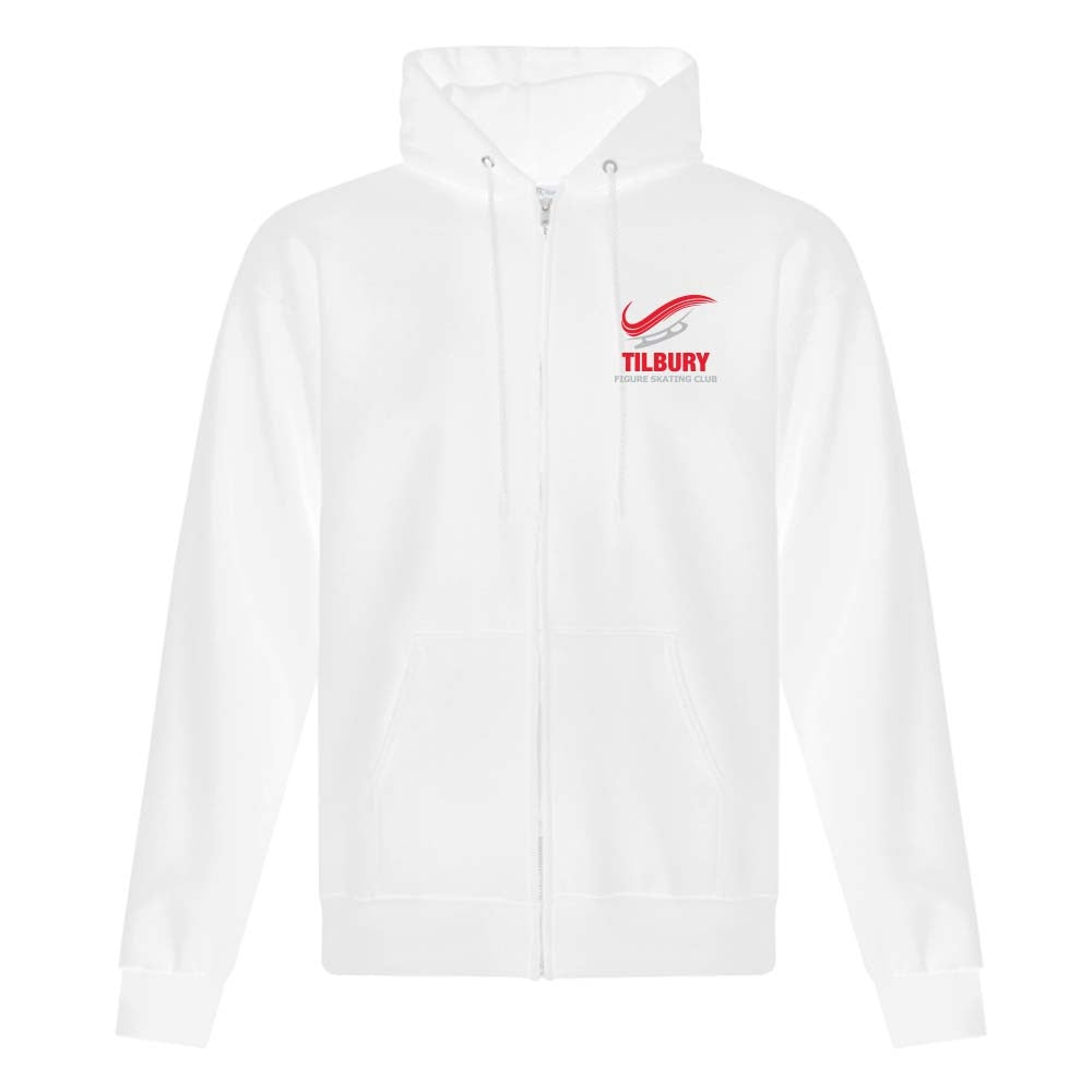 Tilbury Figure Skating Adult Fleece Full Zip Hooded Sweatshirt