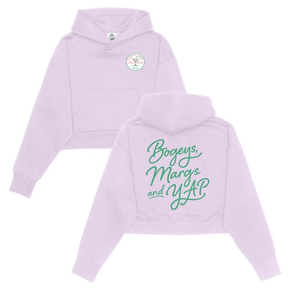 Lambton Ladies 9 & Dine Adult Cropped Shoulder Pullover Hoodie