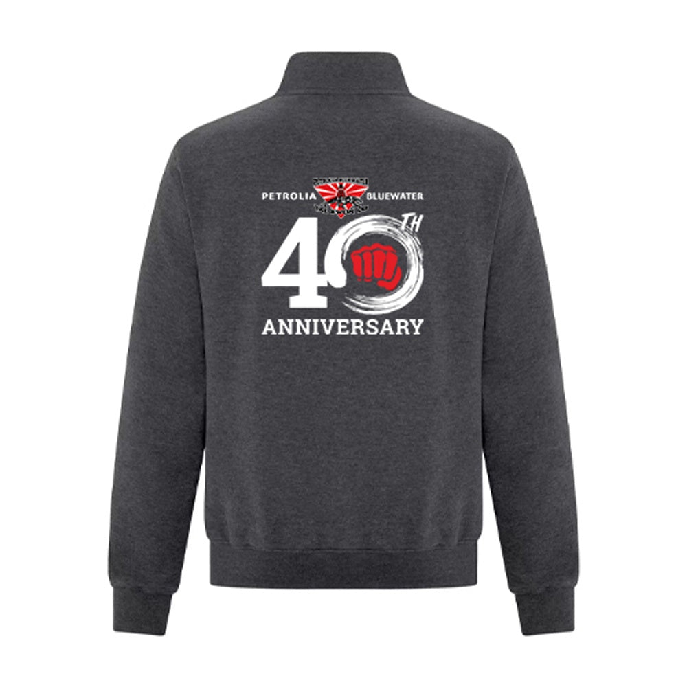 Petrolia Bluewater Tae Kwon Do Anniversary Adult Everyday Fleece 1/4 Zip Sweatshirt