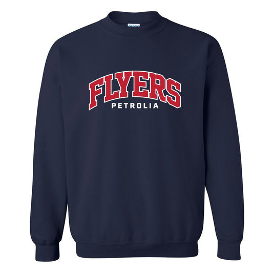 Petrolia Flyers Adult Twill Heavy Blend Crewneck Sweatshirt