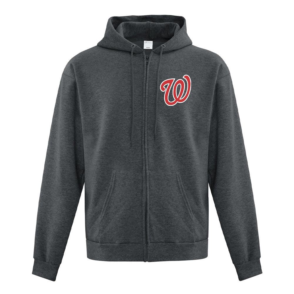 Wyoming Wranglers Adult Fleece Full Zip Hooded Sweatshirt