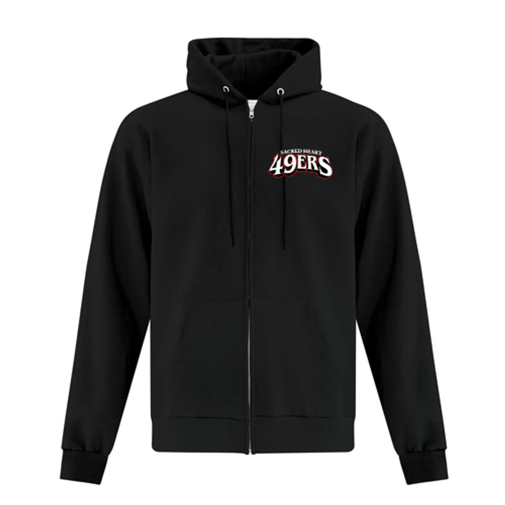 Sacred Heart Adult Everyday Fleece Full Zip Hooded Sweatshirt