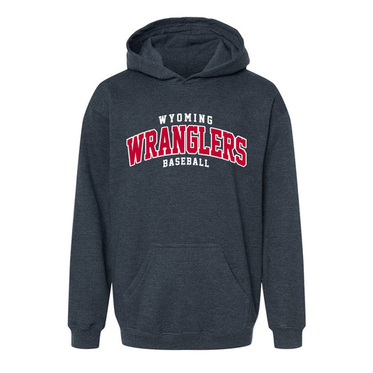 Wyoming Wranglers Youth Twill Fleece Pullover Hoodie