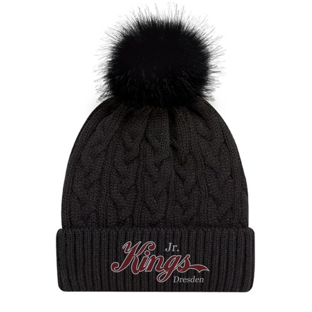 Dresden Minor Hockey Faux Fur Pom Pom Cuff Toque