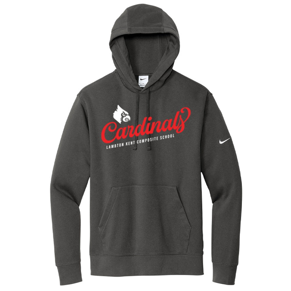 Lambton Kent Composite School Adult Nike Club Fleece Sleeve Swoosh Pullover Hoodie
