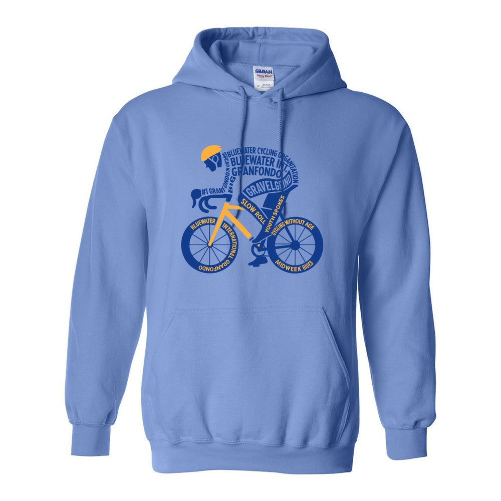 Bluewater Cycling Adult Fleece Hooded Sweatshirt