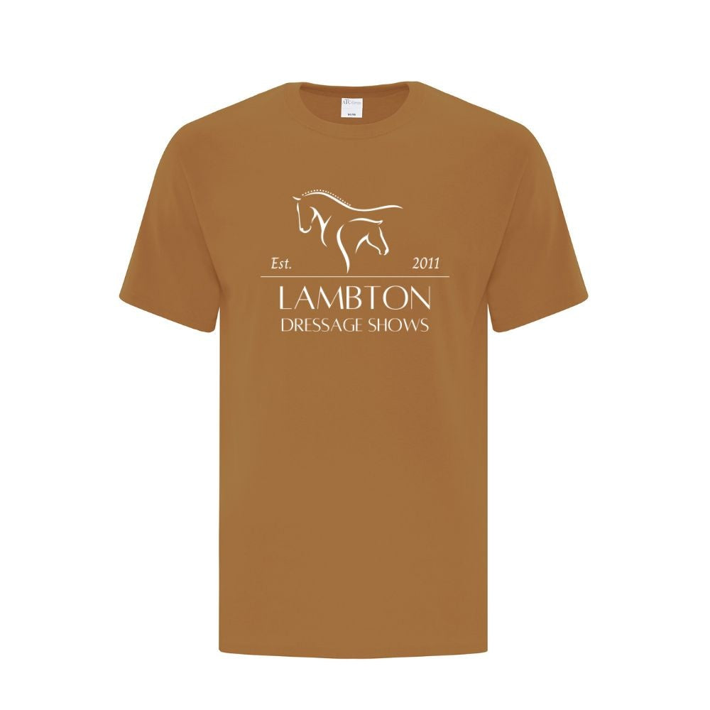 Lambton Dressage Shows Adult Cotton T-Shirt