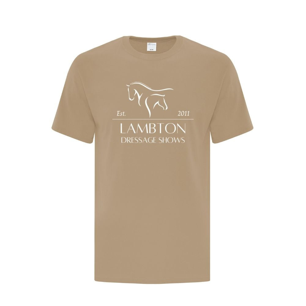 Lambton Dressage Shows Adult Cotton T-Shirt