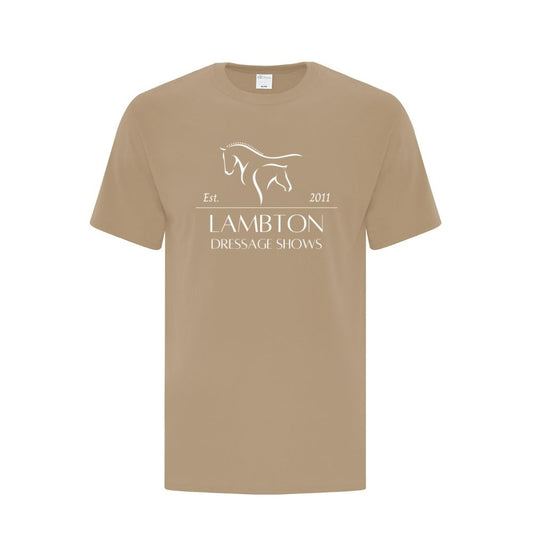 Lambton Dressage Shows Adult Cotton T-Shirt