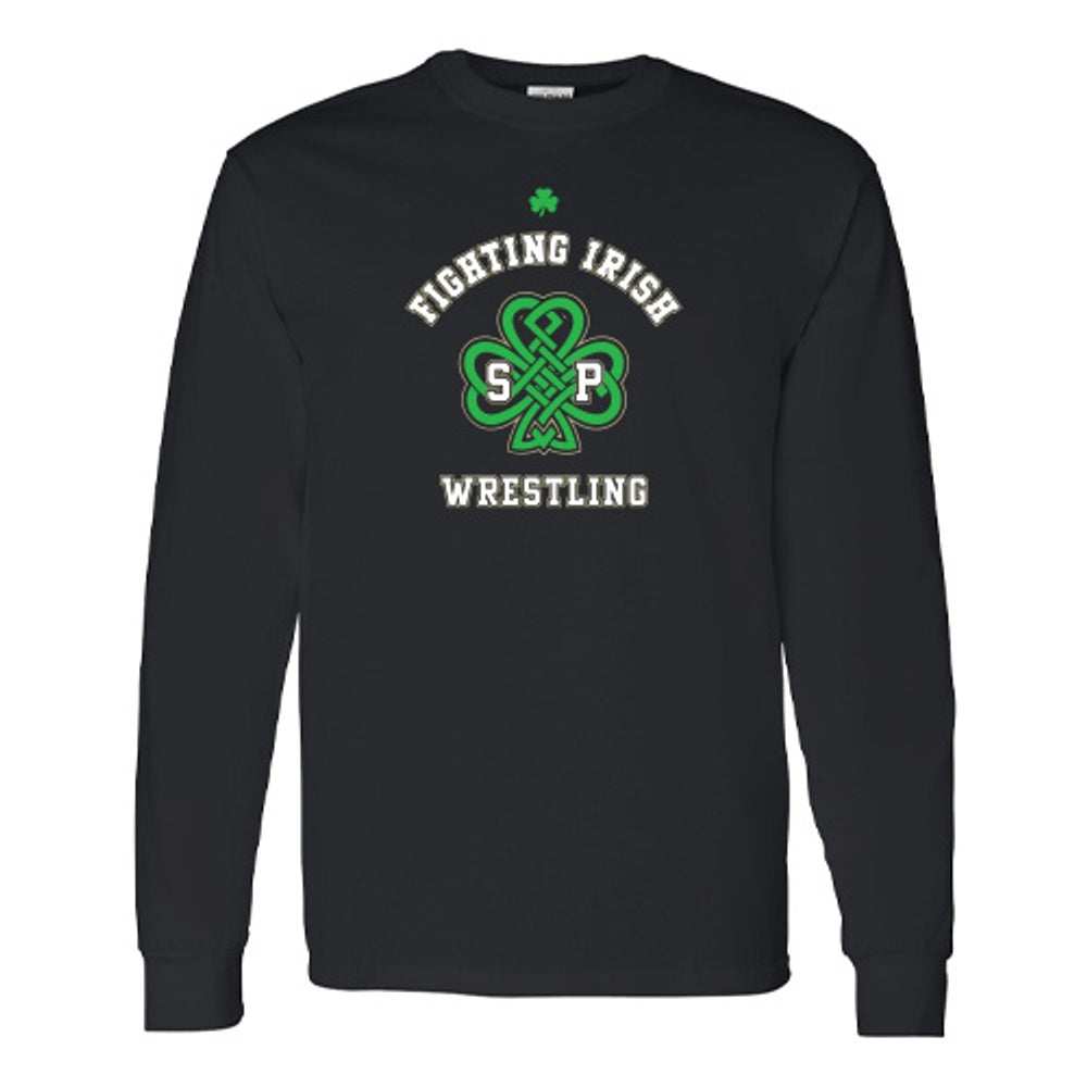 St. Pats Wrestling Adult Heavy Cotton Long Sleeve T-Shirt