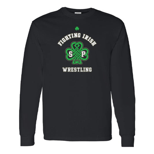 St. Pats Wrestling Adult Heavy Cotton Long Sleeve T-Shirt